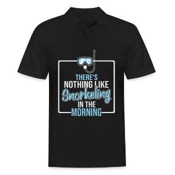 Snorkelling - Men's Polo Shirt - black - Front - Kai (181cm)
