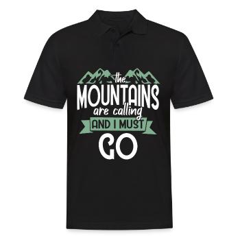 Mountaineers mountaineering - Men's Polo Shirt - black - Front - Kai (181cm)
