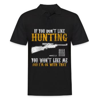 Hunters hunting hunting - Men's Polo Shirt - black - Front - Kai (181cm)