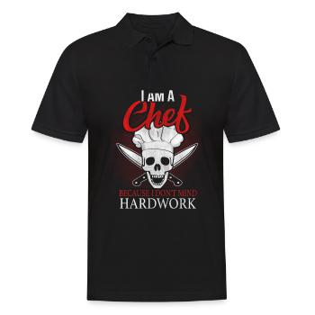 Star chef chef cook - Men's Polo Shirt - black - Front - Kai (181cm)