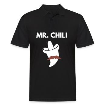 Mr Chili Moustache Sombrero - Polo Homme - noir - Devant - Kai (181cm)