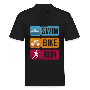 Triathlon - Polo Homme - noir - Devant - Kai (181cm)