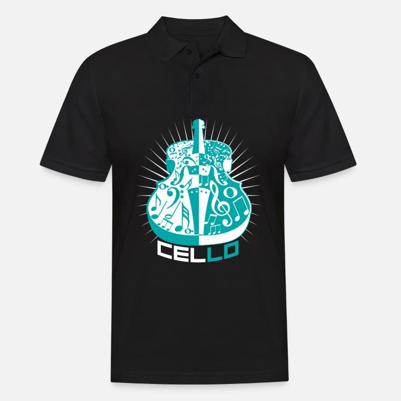 Cello - Männer Poloshirt - Schwarz