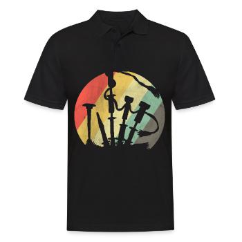Dudelsack - Männer Poloshirt - Schwarz - Vorne - Kai (181cm)