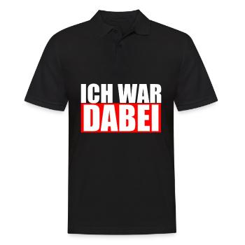 Ich war Dabei Geschenk - Männer Poloshirt - Schwarz - Vorne - Kai (181cm)