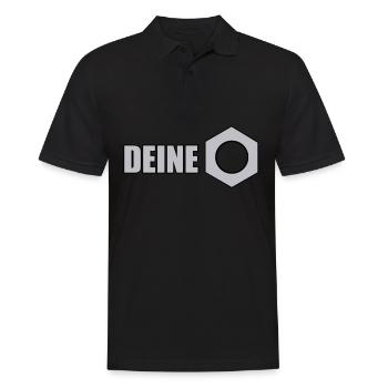 Deine Mutter Geschenk - Männer Poloshirt - Schwarz - Vorne - Kai (181cm)