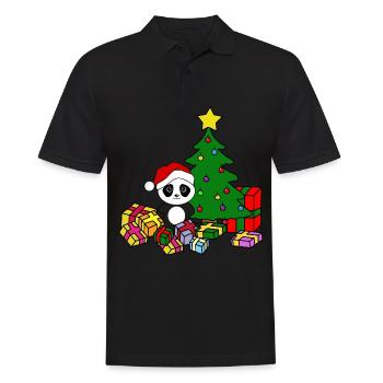 Arbre de Noël Panda - Polo Homme - noir - Devant - Kai (181cm)