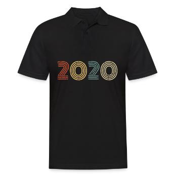 2020 gift - Men's Polo Shirt - black - Front - Kai (181cm)