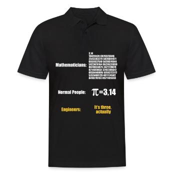 Physik Mathe Ingenieur Mathematiker Physiker - Männer Poloshirt - Schwarz - Vorne - Kai (181cm)