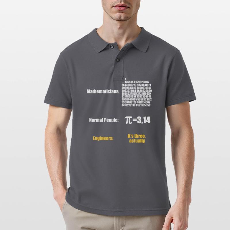 Physics Math Engineer Mathematician Physicist Men's Polo Shirt