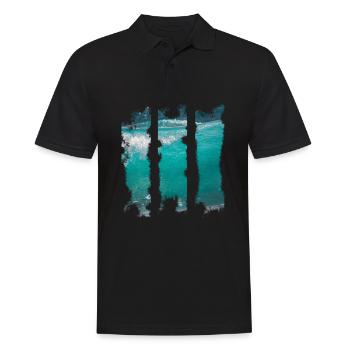 Vagues - Polo Homme - noir - Devant - Kai (181cm)