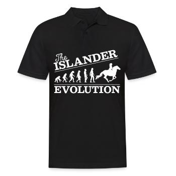 Islander Evolution Shirt - Chevaux de chevaux islandais - Polo Homme - noir - Devant - Kai (181cm)