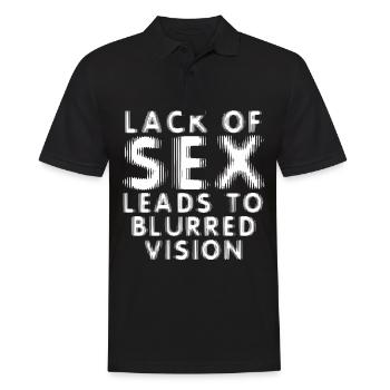 SEX sayings stories porn movies - Men's Polo Shirt - black - Front - Kai (181cm)