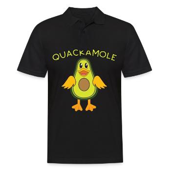 Quackamole - Quacamole Lustige Sprüche Avokado - Männer Poloshirt - Schwarz - Vorne - Kai (181cm)