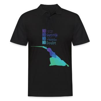 kendo - Men's Polo Shirt - black - Front - Kai (181cm)