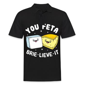 Fromage Feta fromage - Polo Homme - noir - Devant - Kai (181cm)