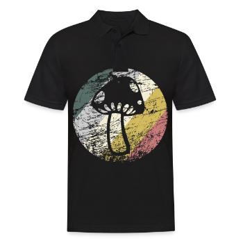 Pilz - Männer Poloshirt - Schwarz - Vorne - Kai (181cm)