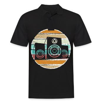 Rétro-tontechnicien Sound Vintage Audio Engineer - Polo Homme - noir - Devant - Kai (181cm)