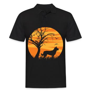 Germanic Karelian Bear Dog Sunrise - Men's Polo Shirt - black - Front - Kai (181cm)