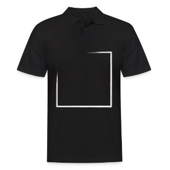 Grand cadre rectangulaire patiné - Polo Homme - noir - Devant - Kai (181cm)