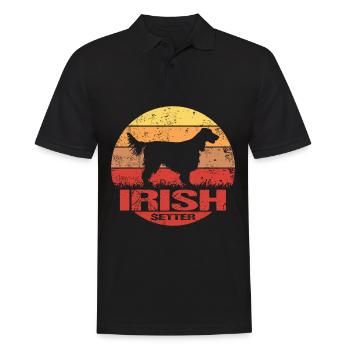 Irish Red Setter Dog Sun Lover Baby - Men's Polo Shirt - black - Front - Kai (181cm)