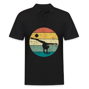 Gymnastique rythmique RSG Ball Vintage - Polo Homme - noir - Devant - Kai (181cm)