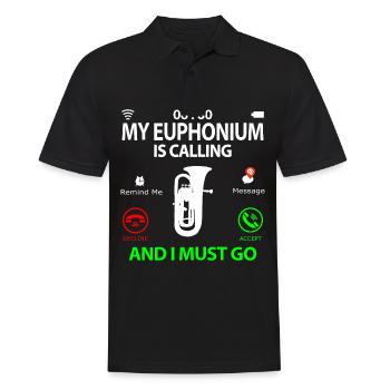 Euphonium Euphoniumspieler Sprüche Lustige Witzig - Männer Poloshirt - Schwarz - Vorne - Kai (181cm)