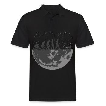Australian Silky Terrier Dad Master Evolution - Men's Polo Shirt - black - Front - Kai (181cm)