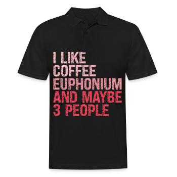 Euphonium Euphonist Girl Mama Sprüche lustig Pink - Männer Poloshirt - Schwarz - Vorne - Kai (181cm)