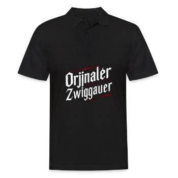 Original Zwiggaauer Zwickau Home Pride - Men's Polo Shirt - black - Front - Kai (181cm)