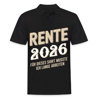 Pension 2026 Pour ce maillot, j’ai dû payer pendant longtemps - Polo Homme - noir - Devant - Kai (181cm)