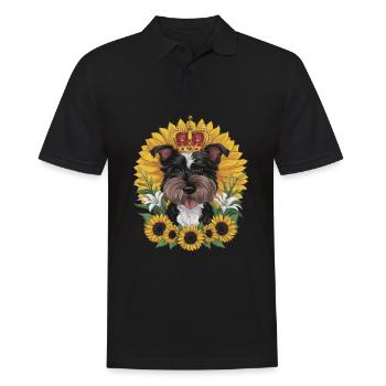 Niedliches Cartoon Design mit Norfolk Terrier - Männer Poloshirt - Schwarz - Vorne - Kai (181cm)