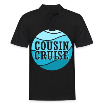 Cousins Kreuzfahrt Kreuzfahrtschiff - Männer Poloshirt - Schwarz - Vorne - Kai (181cm)
