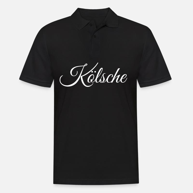 Kölsche - Männer Poloshirt - Schwarz