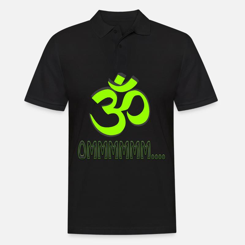 MANTRA OMMMMMMMM ...... - Männer Poloshirt - Schwarz
