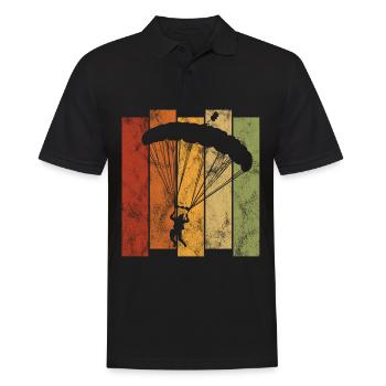 Parachutiste parachutiste - Polo Homme - noir - Devant - Kai (181cm)