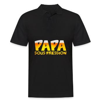 Dad under pressure - Men's Polo Shirt - black - Front - Kai (181cm)