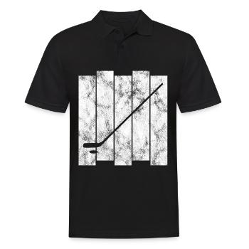 Hockey sur glace Hockey sur glace Patins rétro Puck Ice - Polo Homme - noir - Devant - Kai (181cm)
