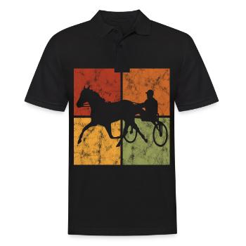 Chevaux de trot Trabrennsport Courses de chevaux - Polo Homme - noir - Devant - Kai (181cm)