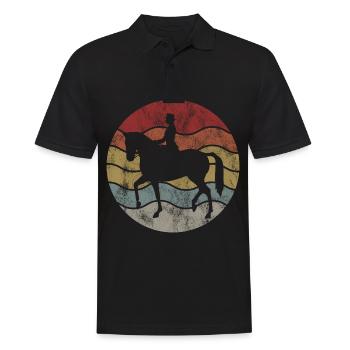 Dressage Équitation Dressage Cavalier Équitation Cheval - Polo Homme - noir - Devant - Kai (181cm)