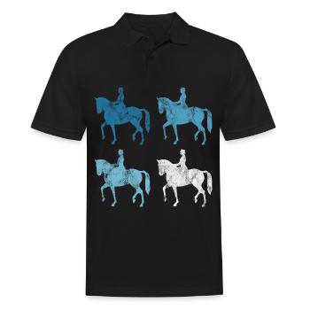 Dressage Équitation Cavaliers de dressage Équitation Équitation - Polo Homme - noir - Devant - Kai (181cm)