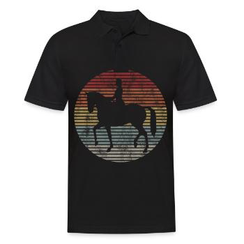 Dressage Équitation Dressage Cavalier Équitation Cheval - Polo Homme - noir - Devant - Kai (181cm)