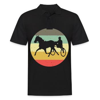 Chevaux de trot Trabrennsport Courses de chevaux - Polo Homme - noir - Devant - Kai (181cm)