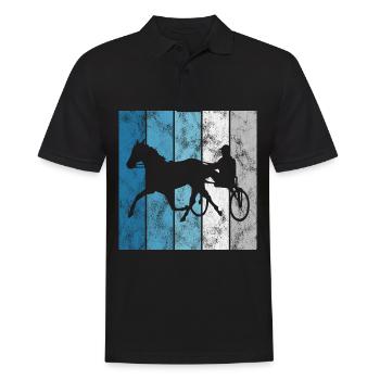 Chevaux de trot Trabrennsport Courses de chevaux - Polo Homme - noir - Devant - Kai (181cm)