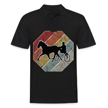 Chevaux de trot Trabrennsport Courses de chevaux - Polo Homme - noir - Devant - Kai (181cm)