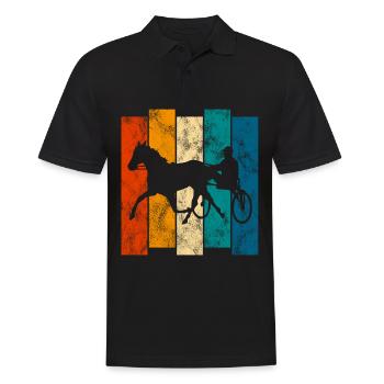 Trotteur trotter dans un style rétro ou vintage - Polo Homme - noir - Devant - Kai (181cm)