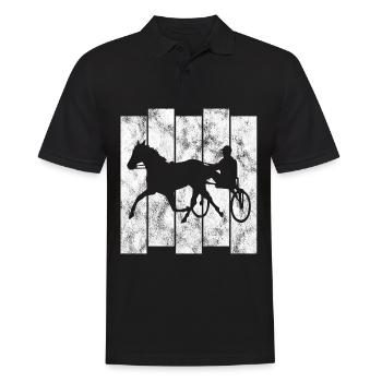 Trotteur trotter dans un style rétro ou vintage - Polo Homme - noir - Devant - Kai (181cm)