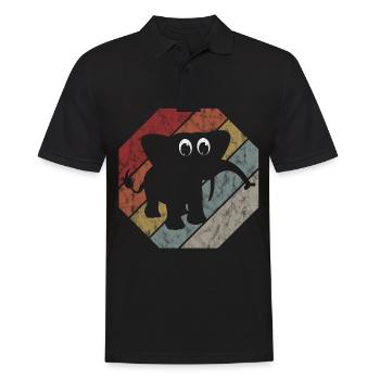 Eléphant éléphant pour enfants - Polo Homme - noir - Devant - Kai (181cm)
