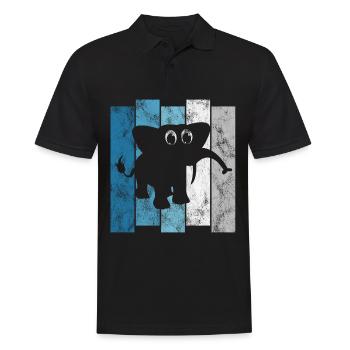 Eléphant éléphant pour enfants - Polo Homme - noir - Devant - Kai (181cm)