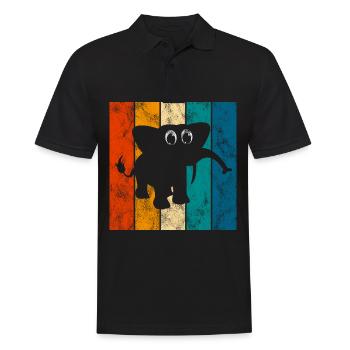 Eléphant éléphant pour enfants - Polo Homme - noir - Devant - Kai (181cm)